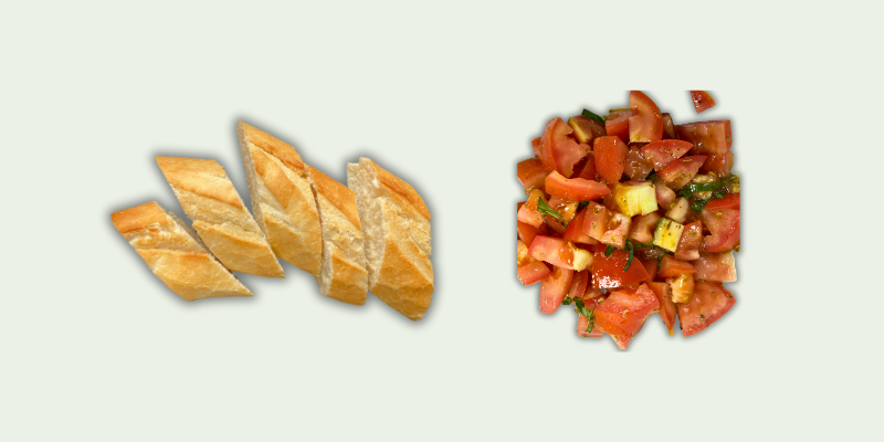 Bread with Bruschetta