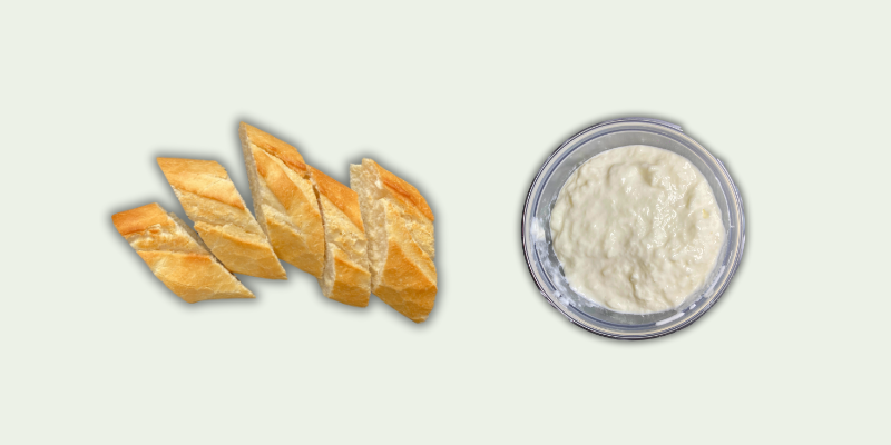 Bread with Burrata